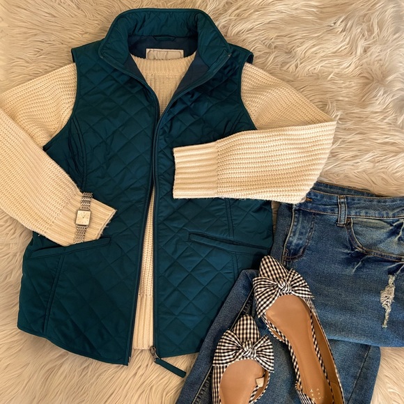 Van Heusen Jackets & Blazers - Van Heusen | Aqua | Quilted Vest